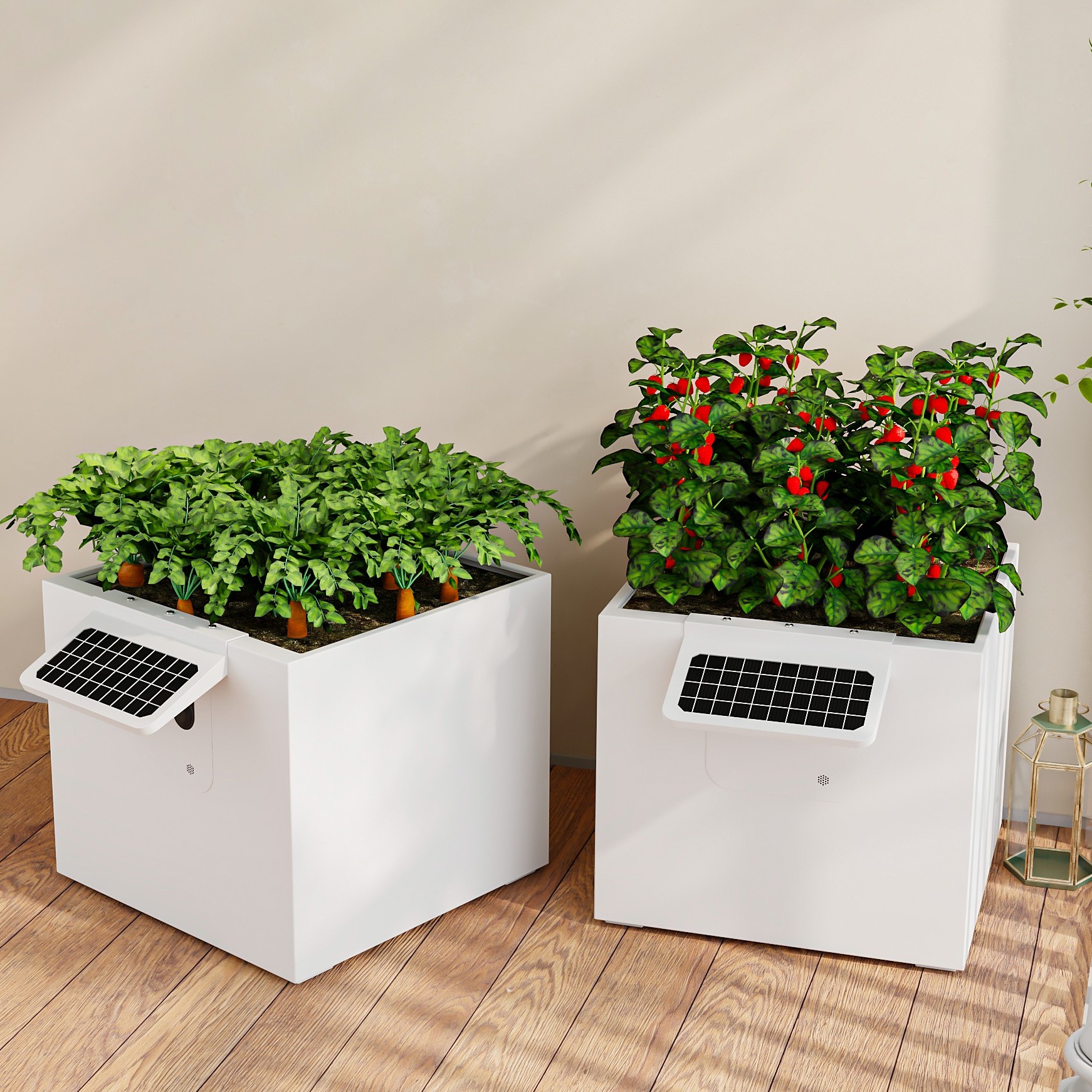 BloomBox S1 planters brightening a home interior